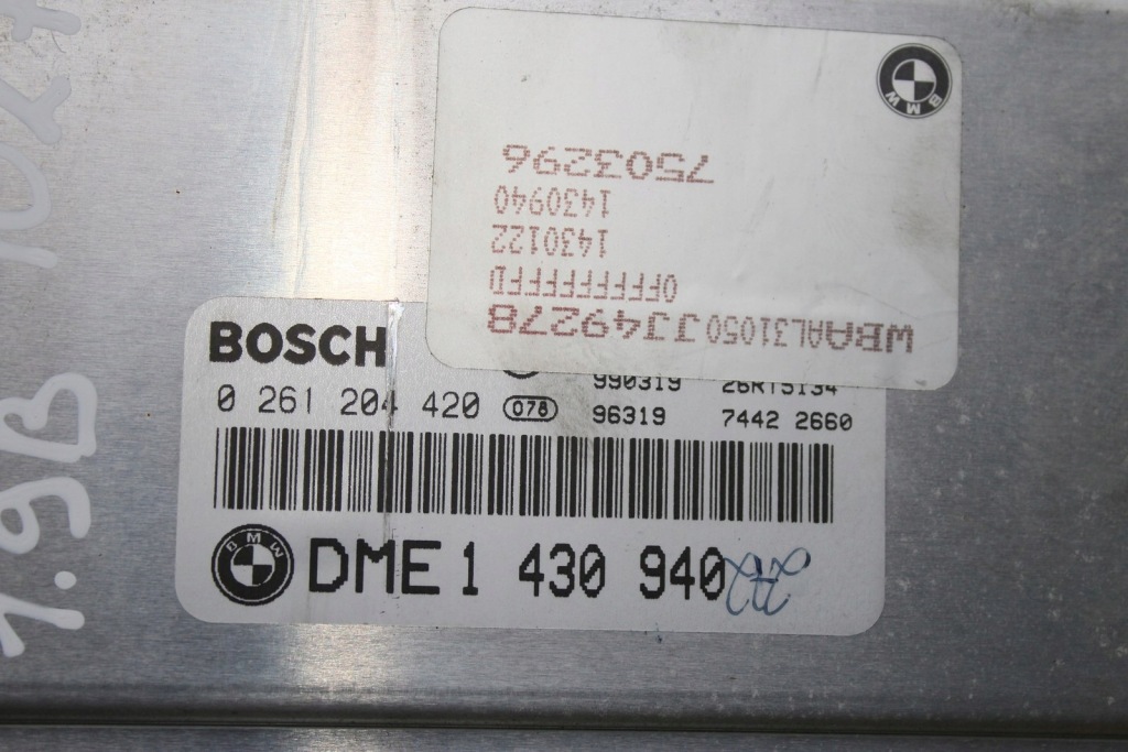 Блок управления двигателя bmw e46 1430940 7503296 1.9 b Недорого