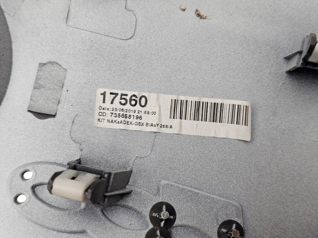 фото №11, Молдинг dekor консолі решітка обдув впуск fiat 500 735619848