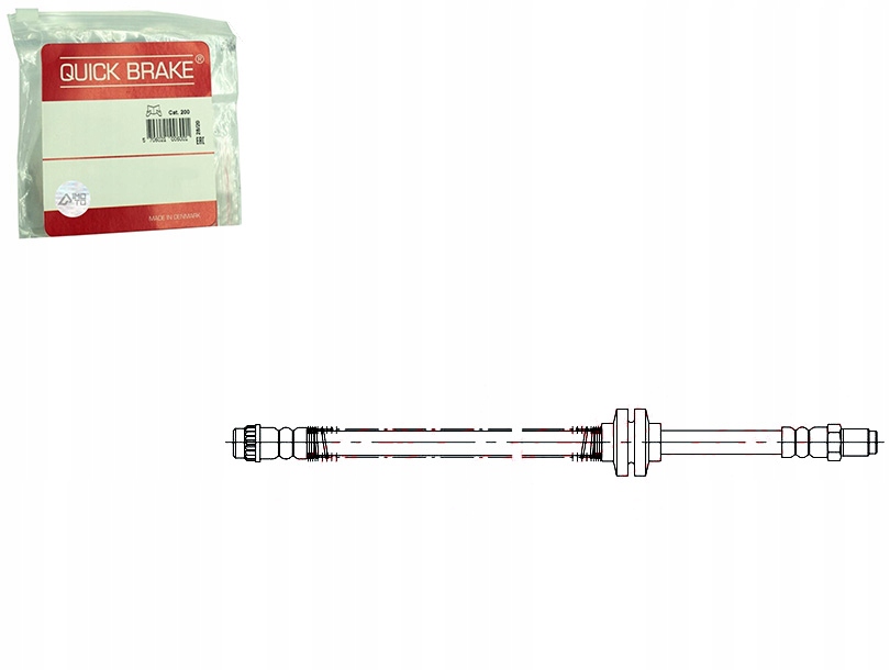 фото №1, Шланг гальмівний гнучкий перед l/p renault grand scenic ii megane