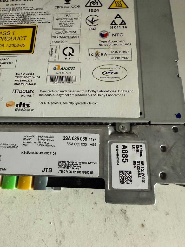 фото №7, Bentley continental gt gtc навигация мультимедиа mib2 радио harman 3sa035035