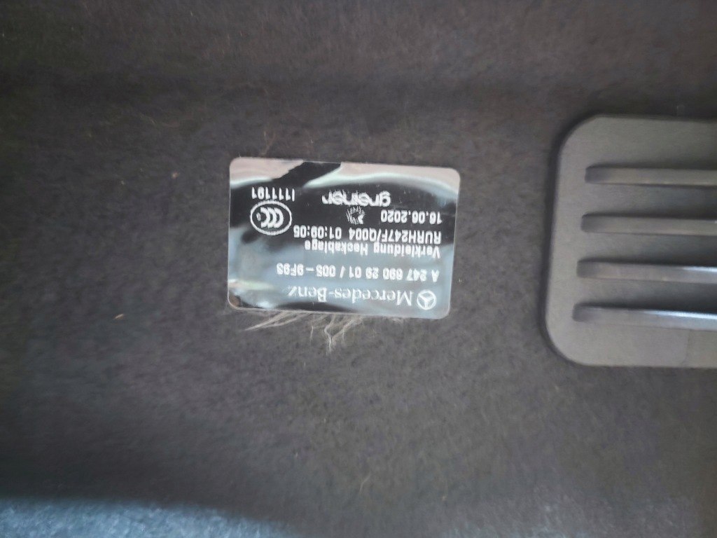 фото №4, Mercedes gla w247 полиця багажника