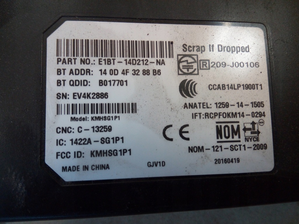 фото №3, Модуль bluetooth ford ecosport '13-17 oryg.