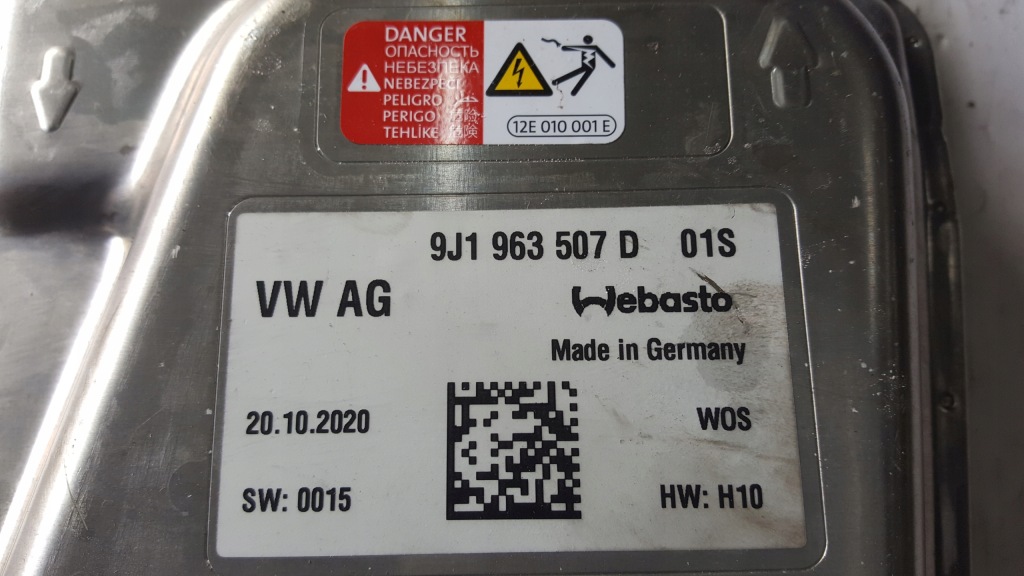 фото №9, Webasto модуль обігрівальний porsche audi 9j1963507d