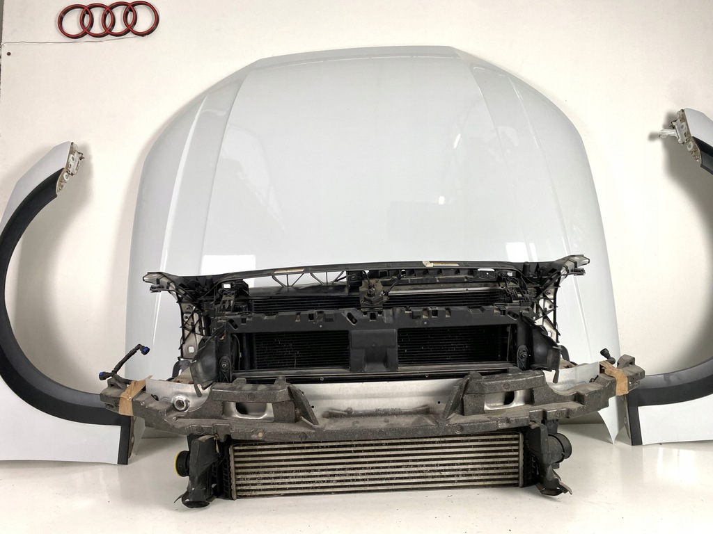 фото №11, Audi a4 b9 allroad бампер капот pas лампы matrix перед комплект белый ls9r