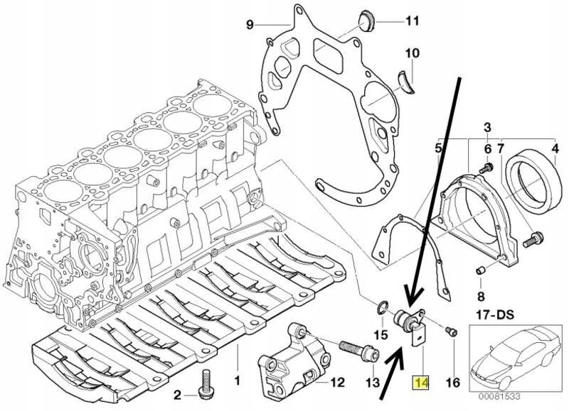 фото №9, Bmw 3 e46 3.0d генератор импульсов wał коленчатый 13622247926 oem
