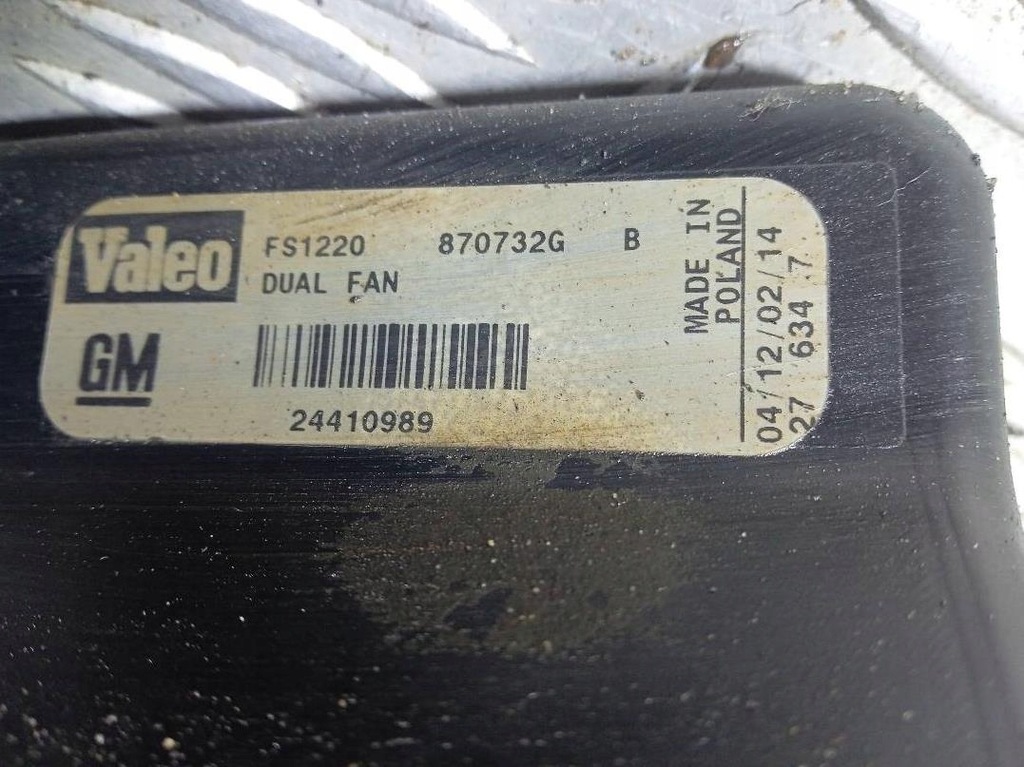 фото №1, Вентилятор радіатора do opel vectra c 24410989