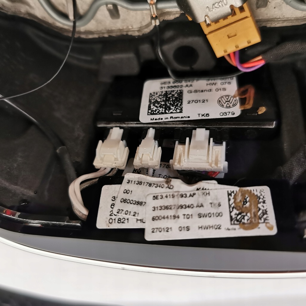 фото №9, Повітропровід мультифункція шкіра пелюстки перемикання skoda octavia iv 5e3419093ap