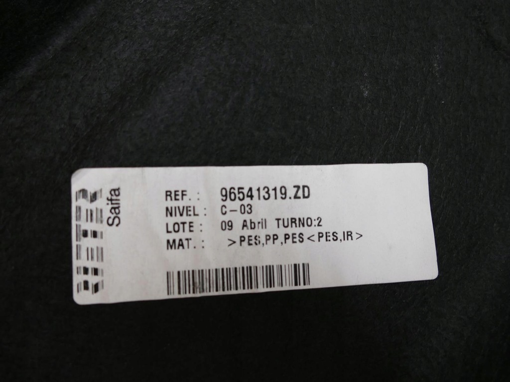 фото №9, Peugeot 207 cc lift обшивка оббивка багажника