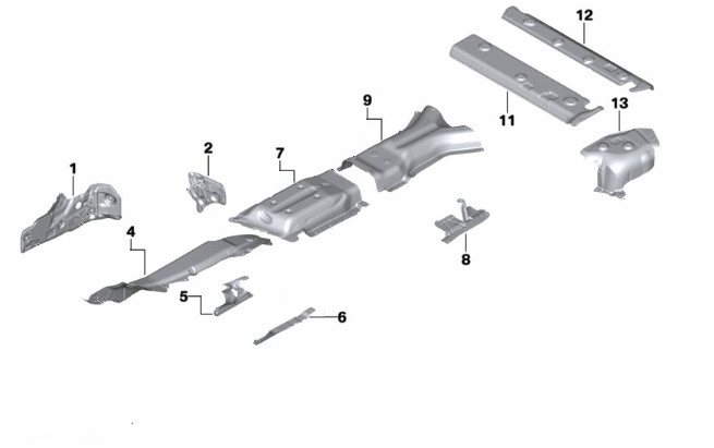 фото №11, Bmw x5 g05 x6 g06 30dx 40dx 3,0d защита тепловая выхлоп глушителя набор