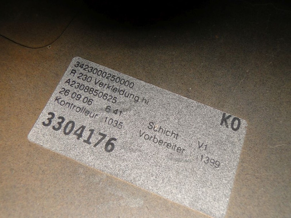 фото №7, Mercedes sl r230 бампер задній amg задня bez молдинг