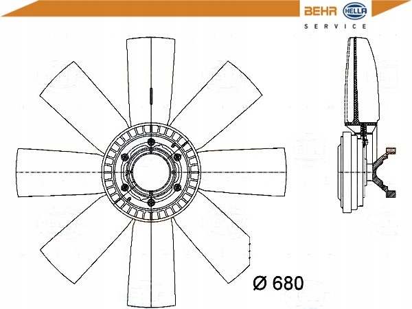 фото №2, Вентилятор радиатора [behr hella]