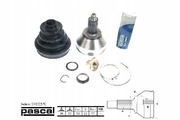 фото №2, Шарнір привідний зовнішній audi a1 a2 a3 seat aro