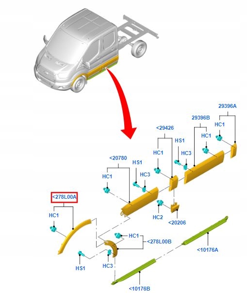 фото №6, Накладка крыла ford transit mk7