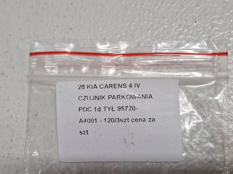 фото №7, Kia carens 4 iv датчик парковки pdc задняя задний 1d 95720-a4001