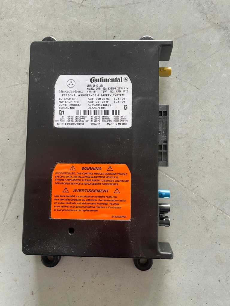 фото №1, Модуль телефона a2319002203 mercedes x166 w166 w231