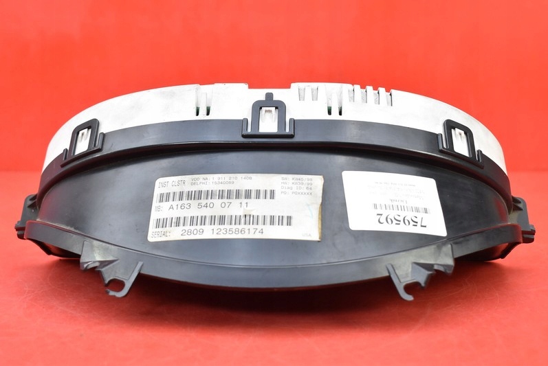 фото №7, Лічильник прилади автоматична коробка передач eu a1635400711 mercedes ml w163 3.2 v6 218 km 97-01