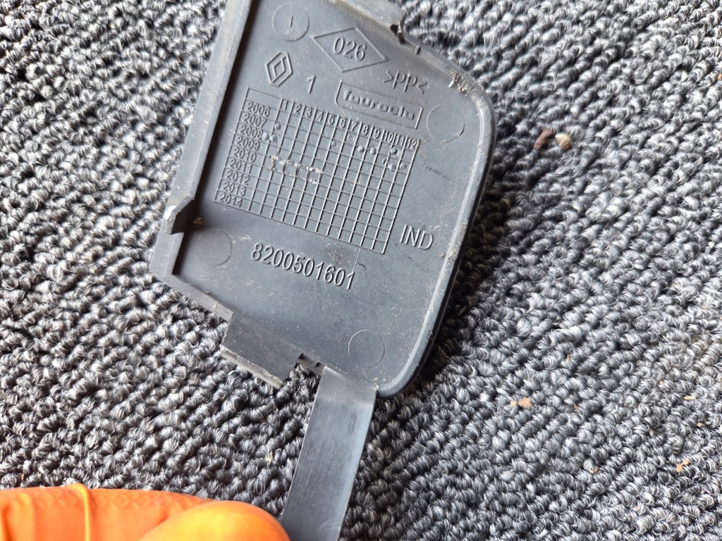 фото №3, Заглушка бампера перед renault kangoo ii 8200501601