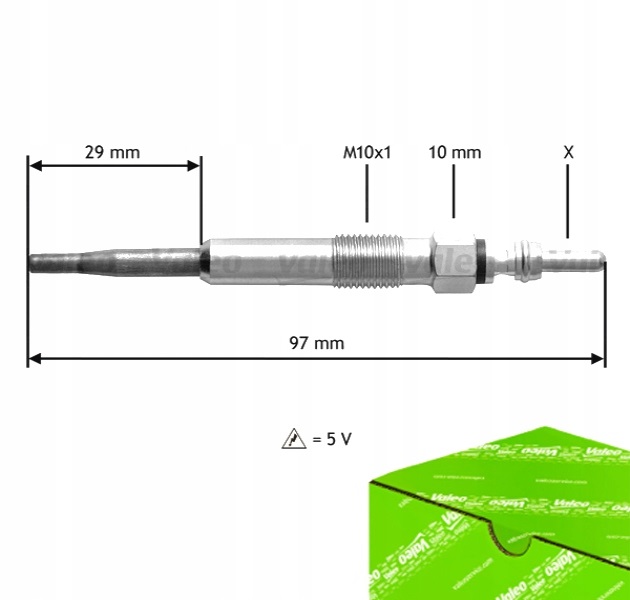 фото №1, Свеча накаливания valeo do seat altea xl 1.6 tdi 2.0
