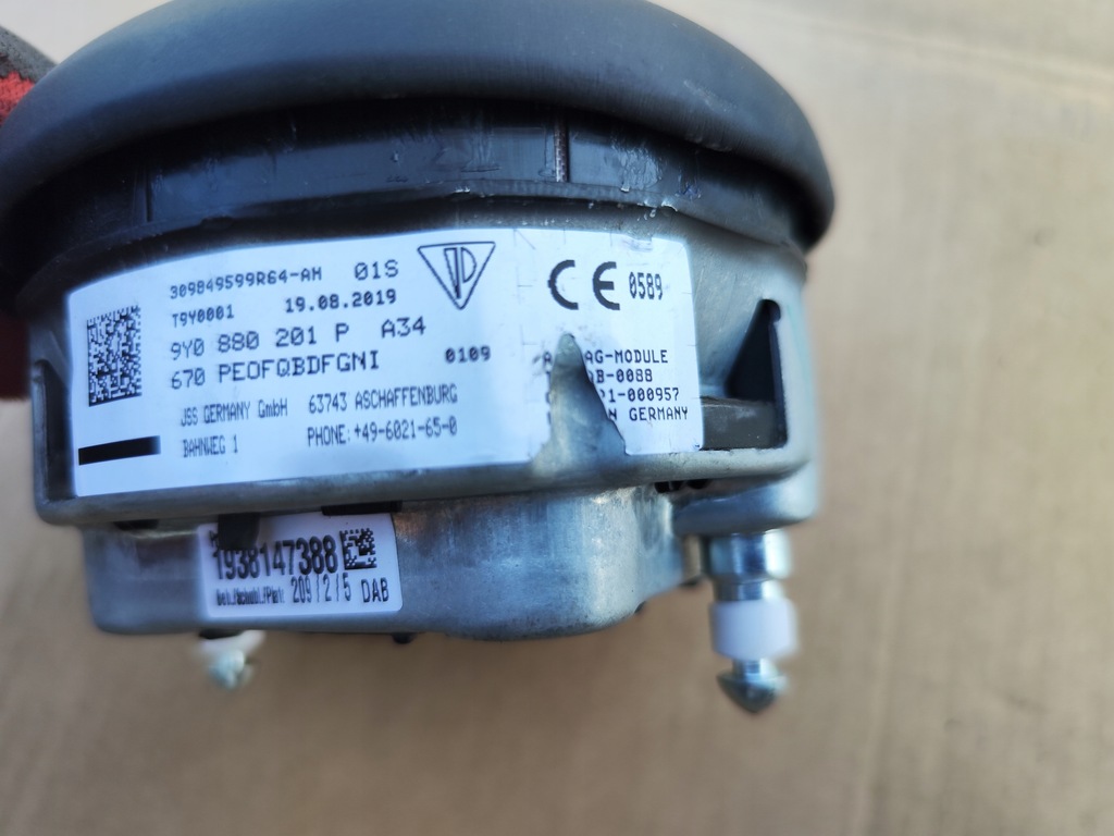 фото №7, Подушка водителя porsche cayenne 9y 9y0880201p