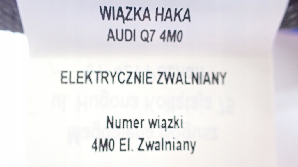 фото №9, Nowa жгут + оригинальный новый модуль + кнопка фаркоп электрический audi q7
