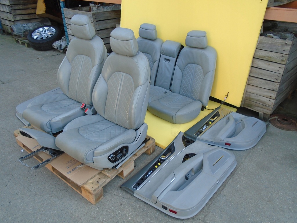 фото №10, Audi a8 d4 сиденья обшивки кожа массаж подогрев вентиляция