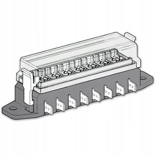 фото №12, Коробка роз'єм корпус запобіжників uni 8 pól