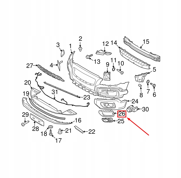 фото №6, Volvo xc70 2008 бампер перед лівий накладка оригінальний 31353576