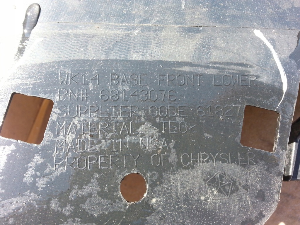 фото №7, Jeep grand cherokee wk2 14- спойлер хром бампера