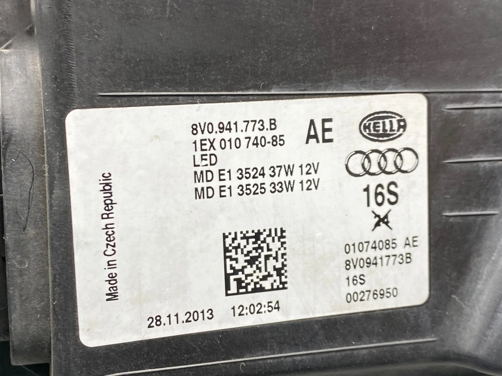 фото №13, Audi a3 s3 8v фара 8v0941773b 4g0907397q 77pp941329m