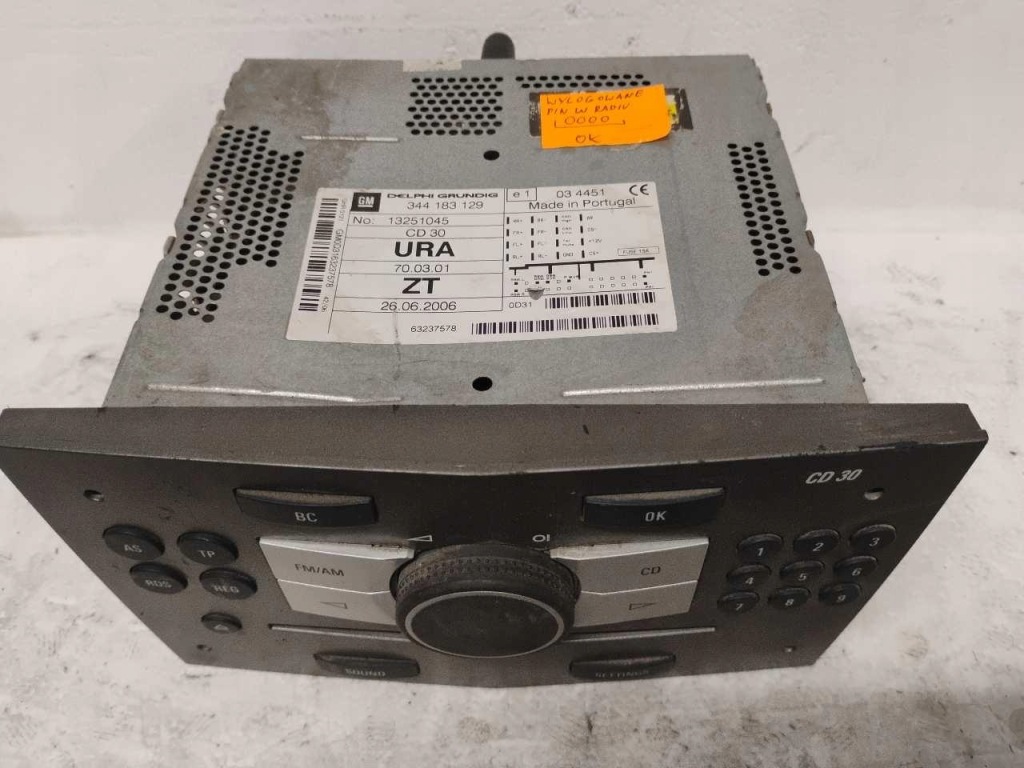 фото №4, Радіо cd opel astra h 13251045