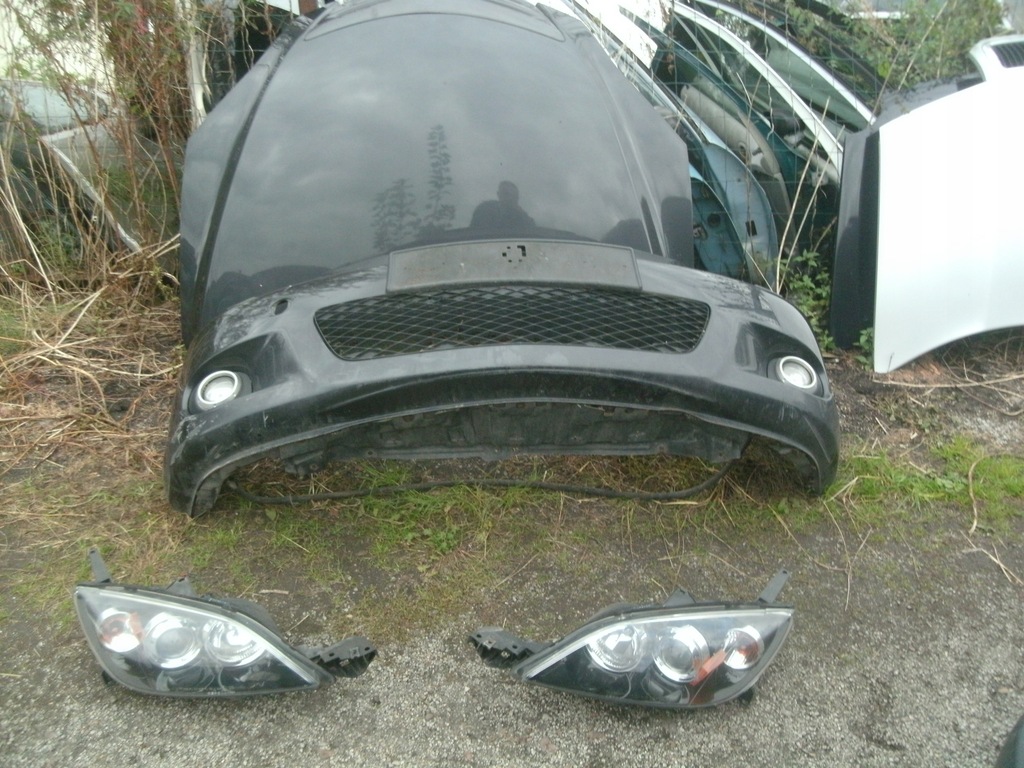 фото №1, Mazda 3 bk 2003-06 rok бампер решётка радиатора лампы перед