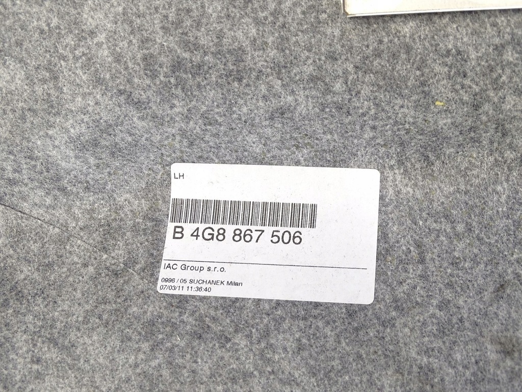 фото №11, Kpl czarna стеля + обладнання audi a7 4g 4g8867506 s-line