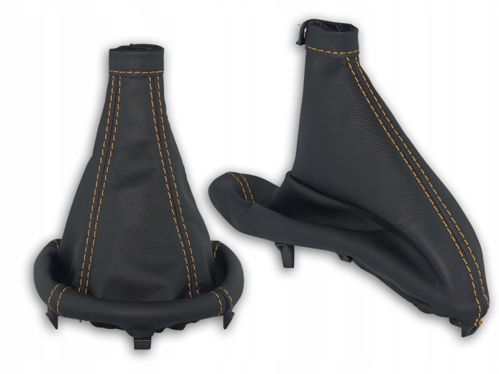 фото №1, Alfa romeo 147 2000-2004 комплект чехлы рычага czarna кожа нити бежевые