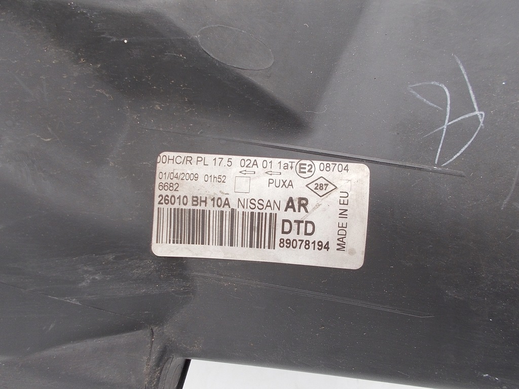 фото №13, Фара лампа nissan note e11 lift 2szt europa