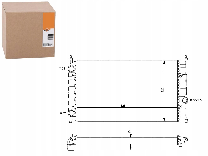 фото №1, Nrf54707 радиатор seat cordoba 94-