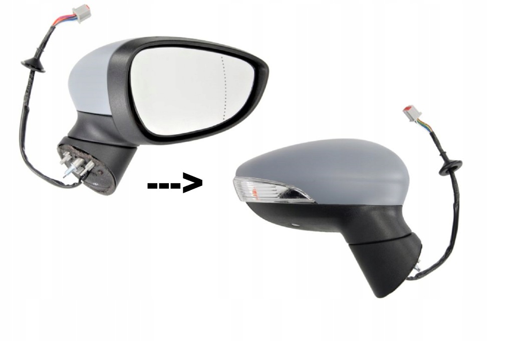 Купити Дзеркало електричний з підігрівом праве ford fiesta 08-