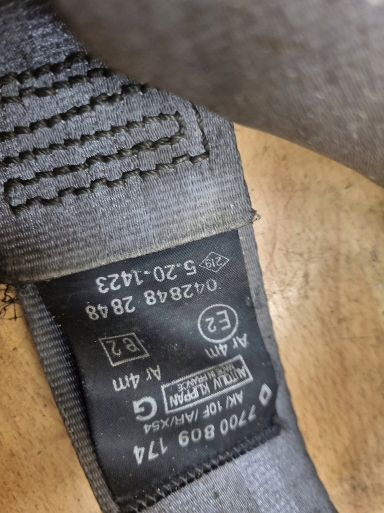 фото №2, Pas безпеки лівий задня renault safrane