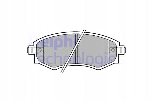 фото №1, Delphi тормозные колодки тормозные перед daewoo korando musso hyundai coupe i