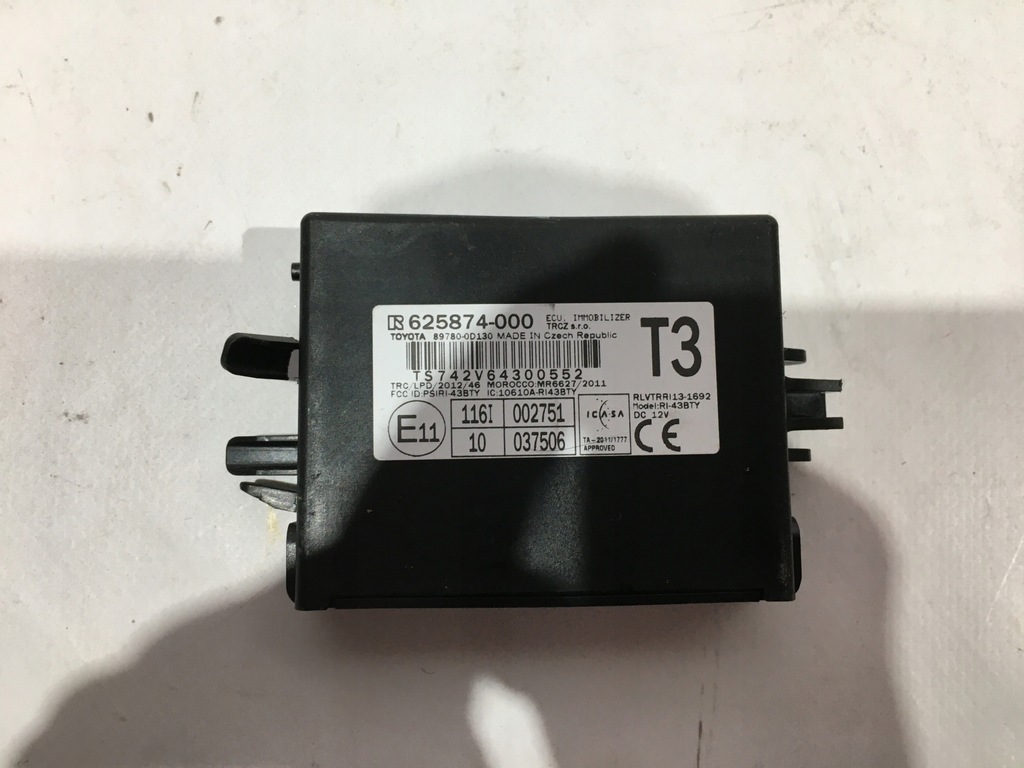фото №1, Модуль імобілайзер toyota yaris iii 14-