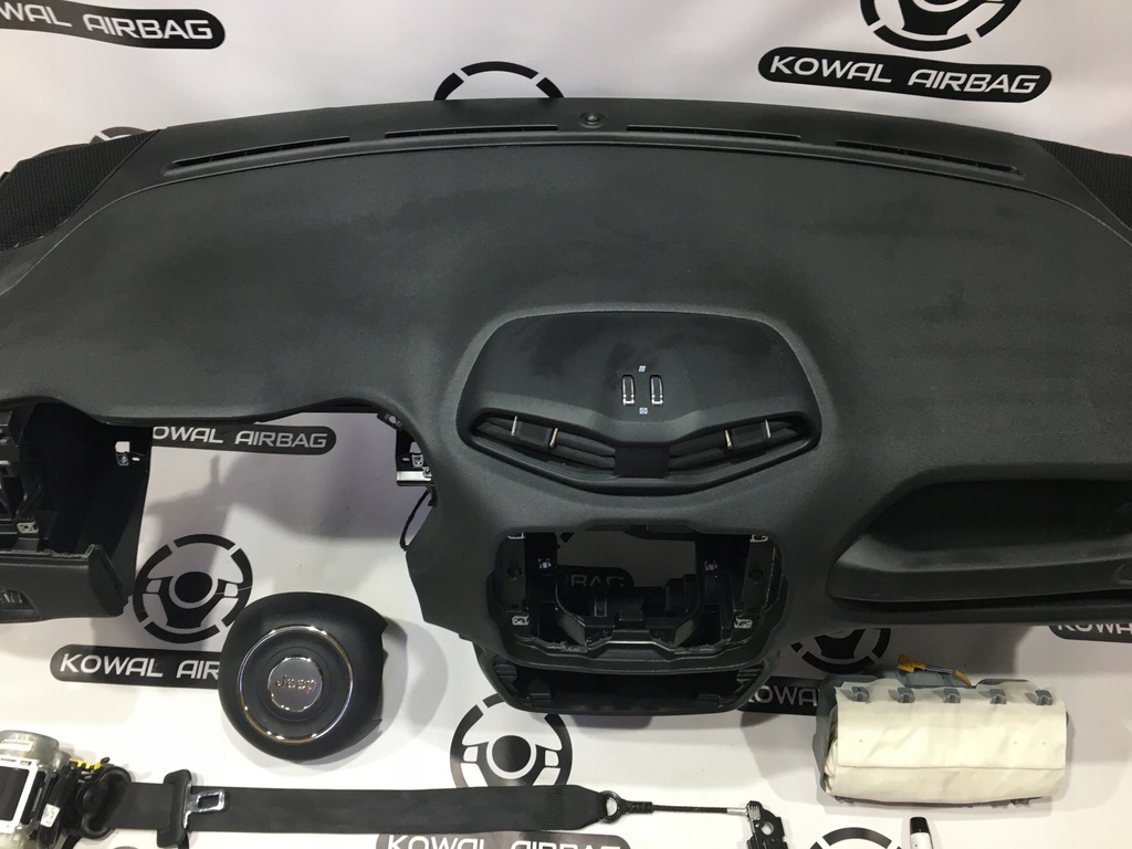 фото №4, Jeep renegade приборная панель консоль подушка безопасности подушки безопасности ремни оригинал демонтаж