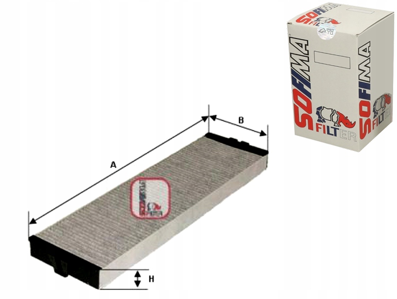 Купити Фільтр кабіни з вугіллям lancia thesis 2.0-3.2 07.02-