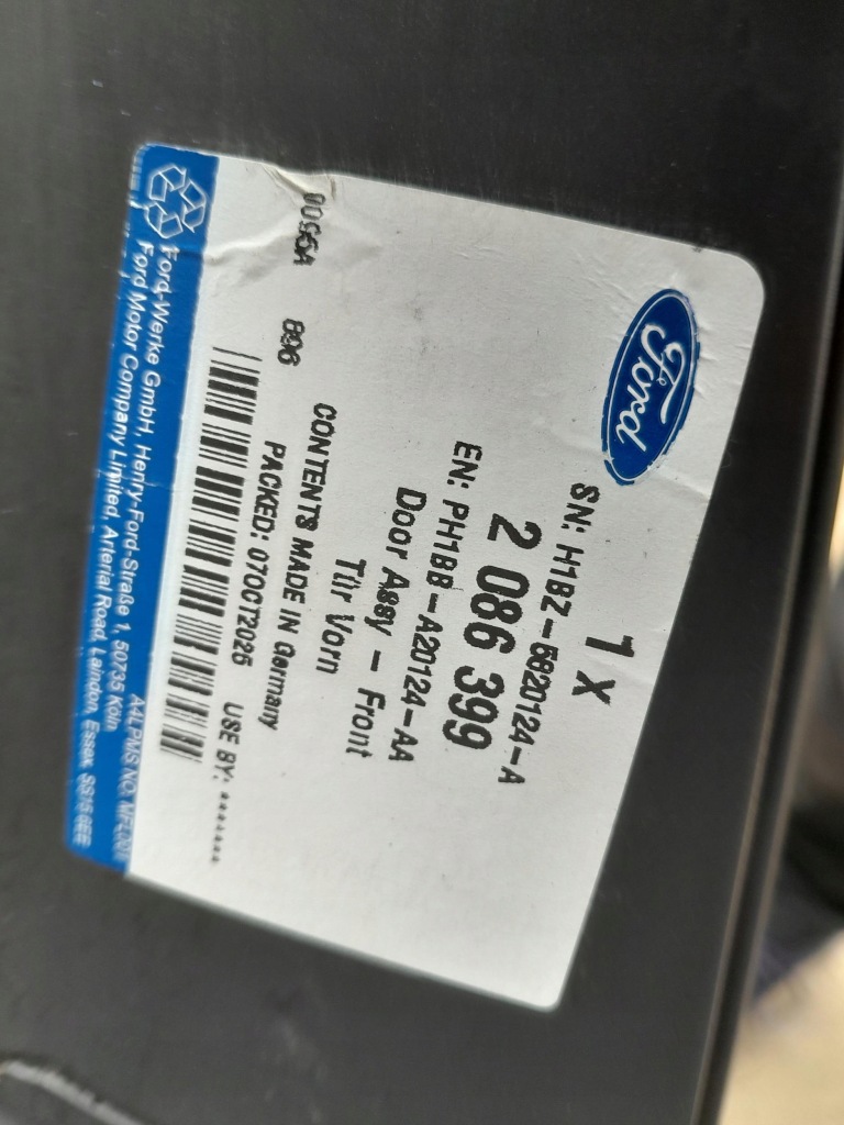 Ford fiesta mk8 5d дверь передок  p Цена