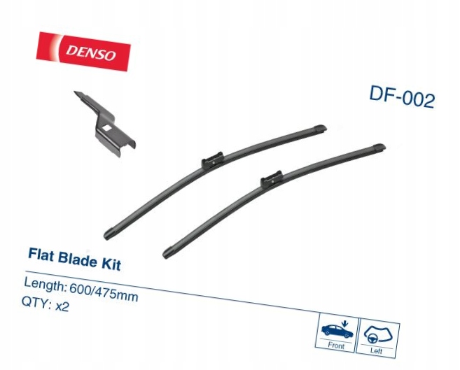 Купити Щітка двірники безкаркасний перед з спойлер 2szt. плоский blades