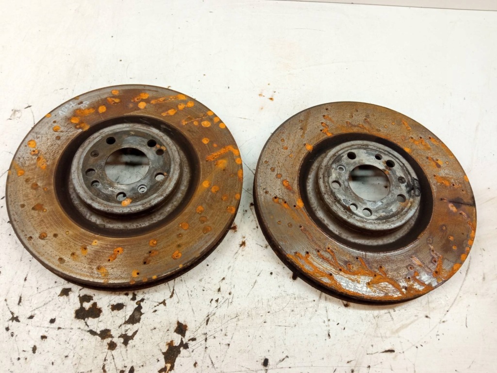 фото №12, Суппорт тормозной левый правый перед akebono 374mm тормозные диски cupra ateca i