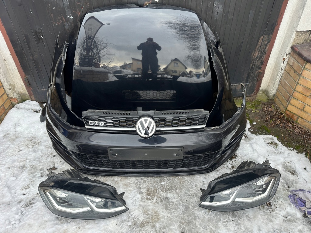 фото №1, Vw golf vii lift gtd kompletny перед чорний