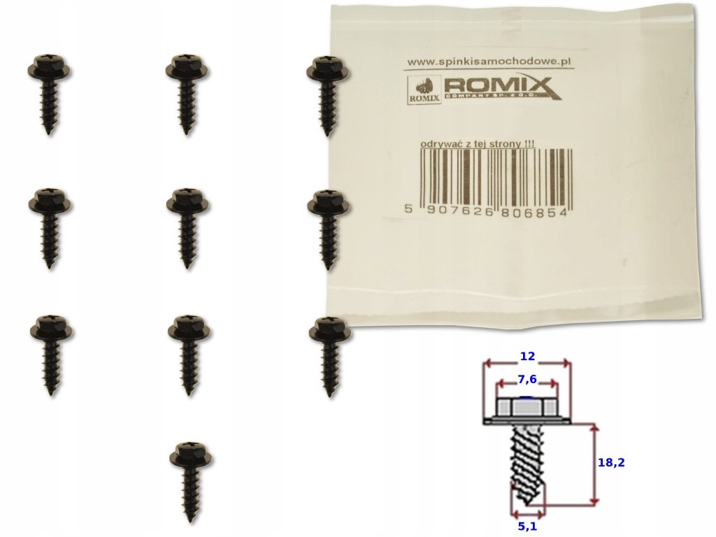 фото №1, Toyota rav4 iii 06-12 гвинт болт кліпса крила