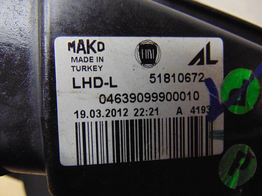 фото №16, Лампа левая перед fiat doblo ii 51810672 europa