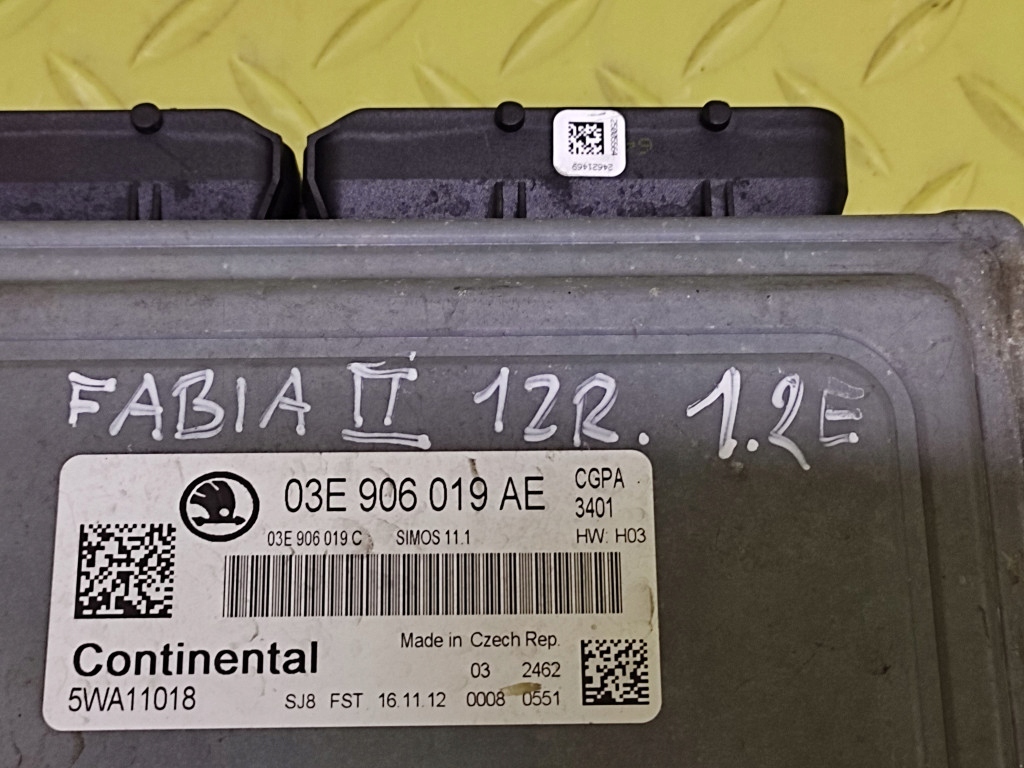 фото №5, Skoda fabia ii 1.2 блок управления двигателя 03e906019ae