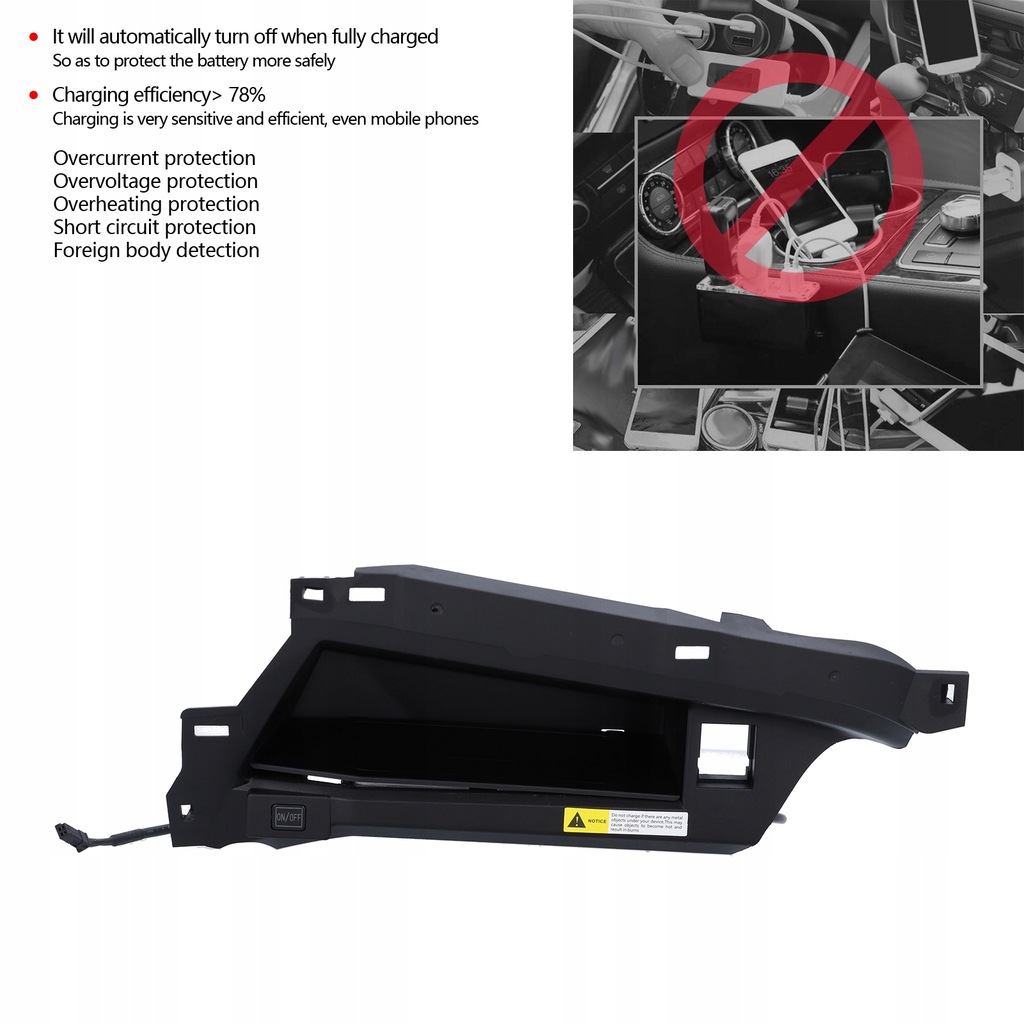 фото №7, Бездротова зарядний пристрій автомобільна 15 w