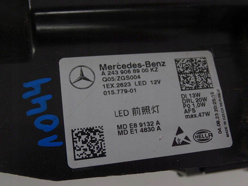 Лампа передня ліва mercedes eqa eqb a243 w243 performance Ціна